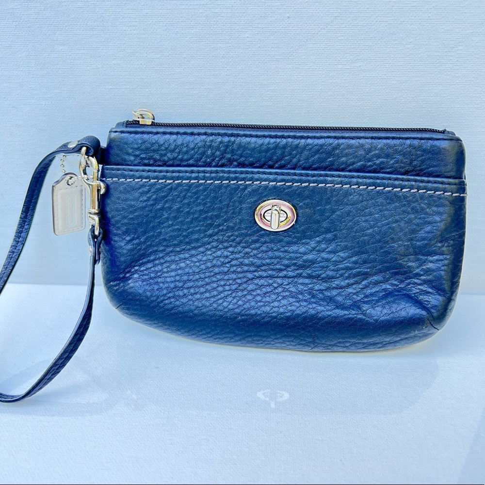 Coach Black Wristlet F49472